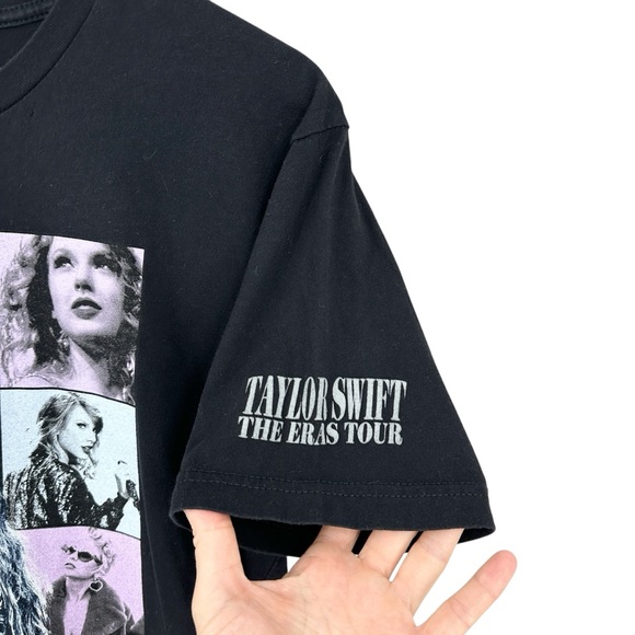 TAYLOR SWIFT The Eras Tour US Dates T-Shirt Black - Picture 3 of 5